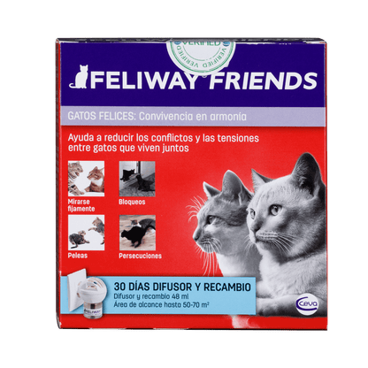 Feliway Friends Difusor + Recarga - Feromonas para Gatos