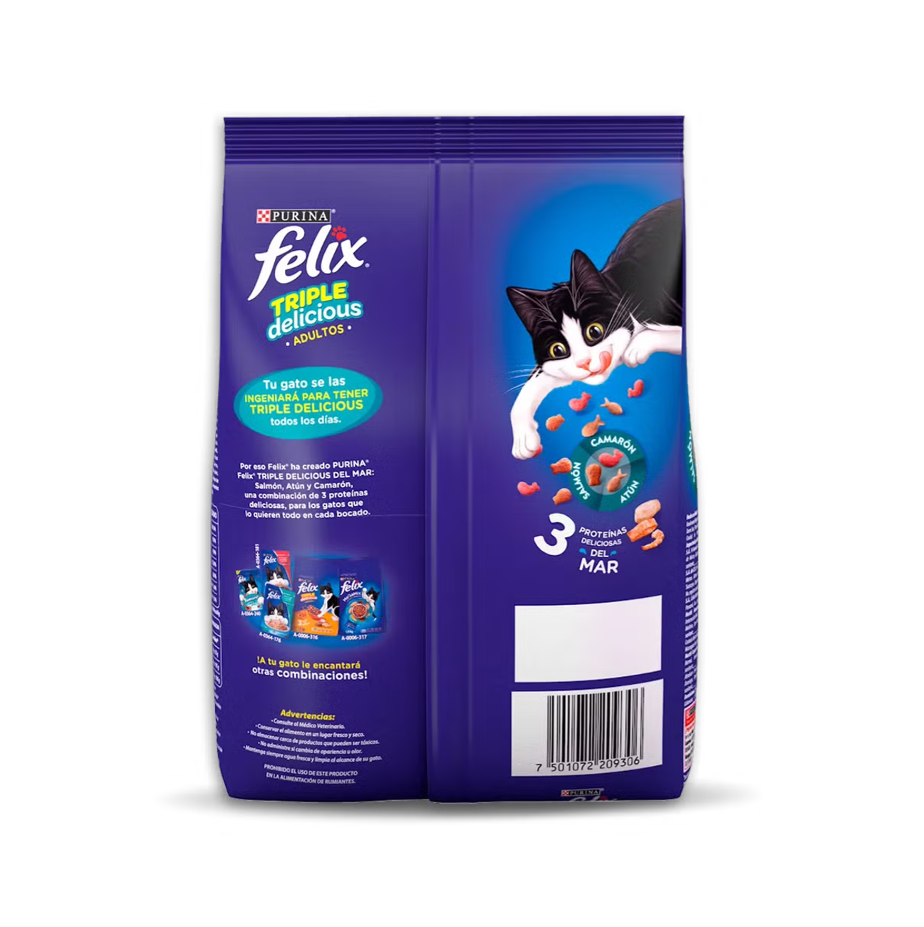 Felix Gato Adulto Triple Delicious Mar - Alimento para Gatos