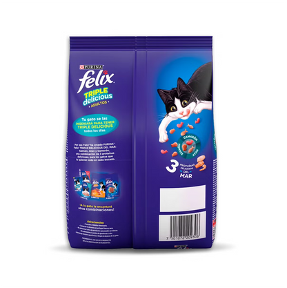 Felix Gato Adulto Triple Delicious Mar - Alimento para Gatos