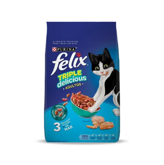Felix Gato Adulto Triple Delicious Mar - Alimento para Gatos