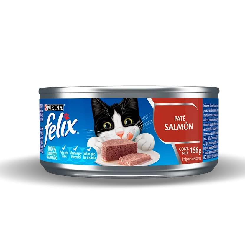 Felix Paté Salmón - Alimento Húmedo para Gatos