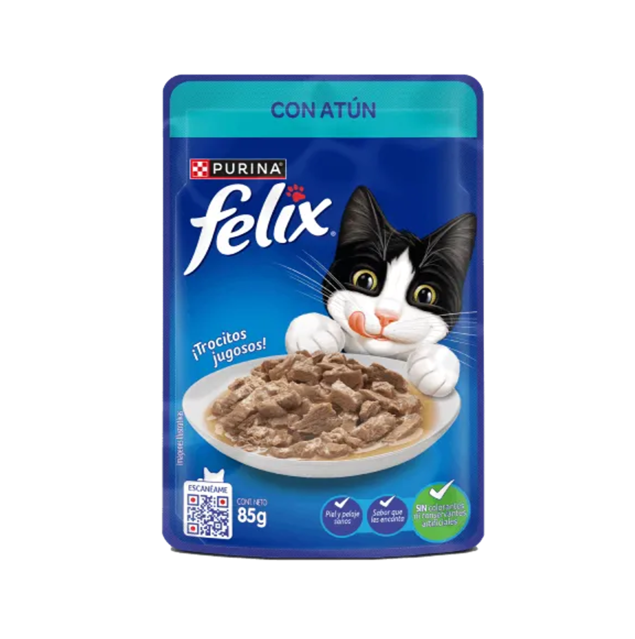 Felix Pouch con Atún - Alimento Húmedo para Gatos