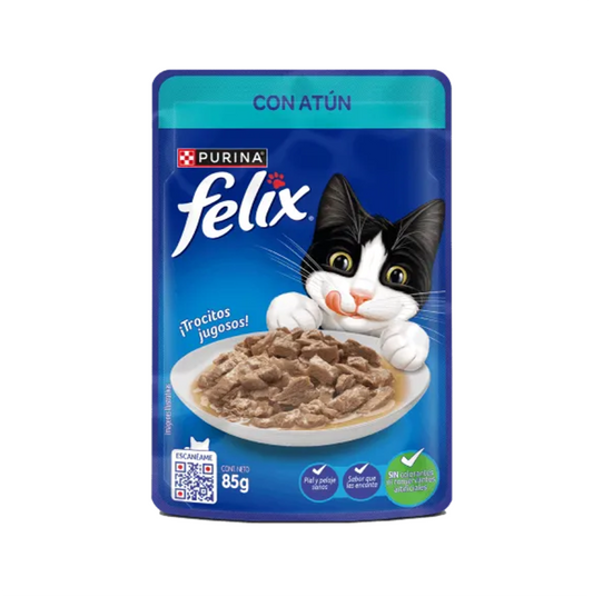 Felix Pouch con Atún - Alimento Húmedo para Gatos