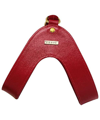 Feroz Arnés de Cuero Rojo - Arnés para Perros