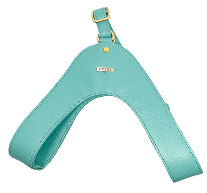 Feroz Arnés de Cuero Turquesa - Arnés para Perros