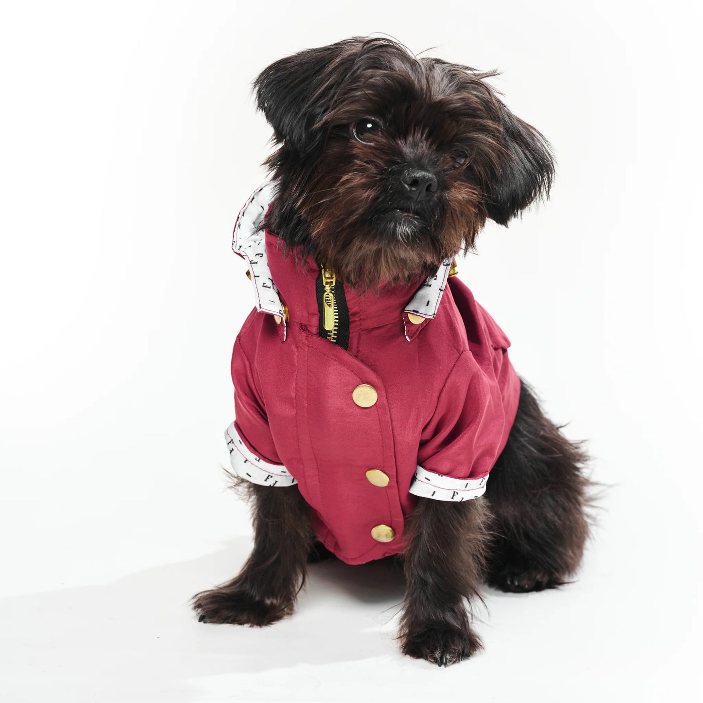 Feroz Chaqueta Impermeable Vinotinto - Ropa para Perros