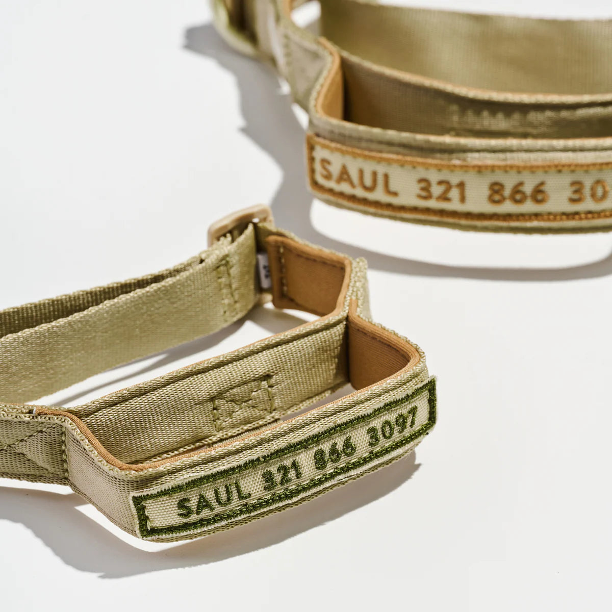 Feroz Collar Reata Basic Verde Militar - Collares para Perros