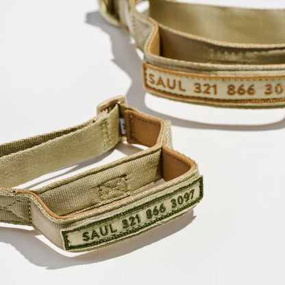 Feroz Collar Reata Basic Verde Militar - Collares para Perros