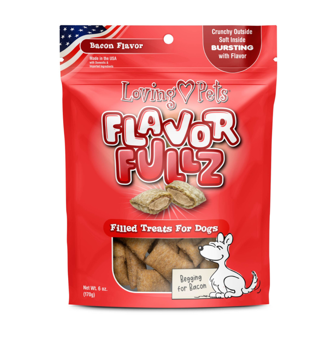 Flavorfullz Dog Treats Bacon - Snacks para Perros