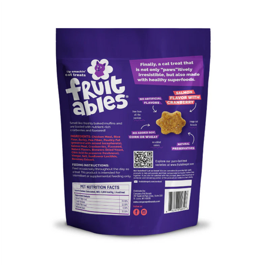 Fruitables Salmón y Arándanos - Snacks para Gatos