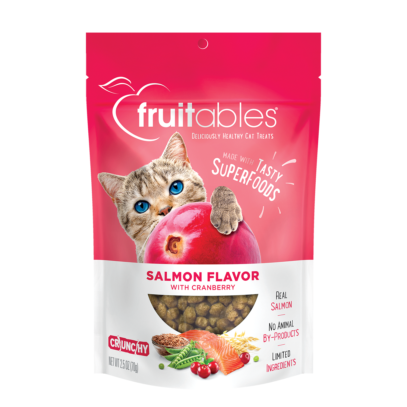 Fruitables Salmón y Arándonos - Snacks para Gatos
