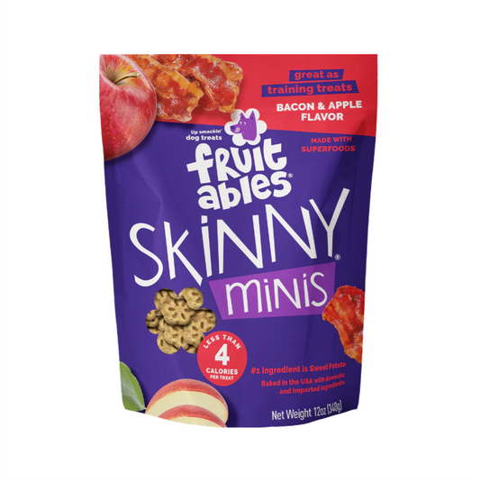 Fruitables Skinny Minis Apple Bacon - Snacks para Perros