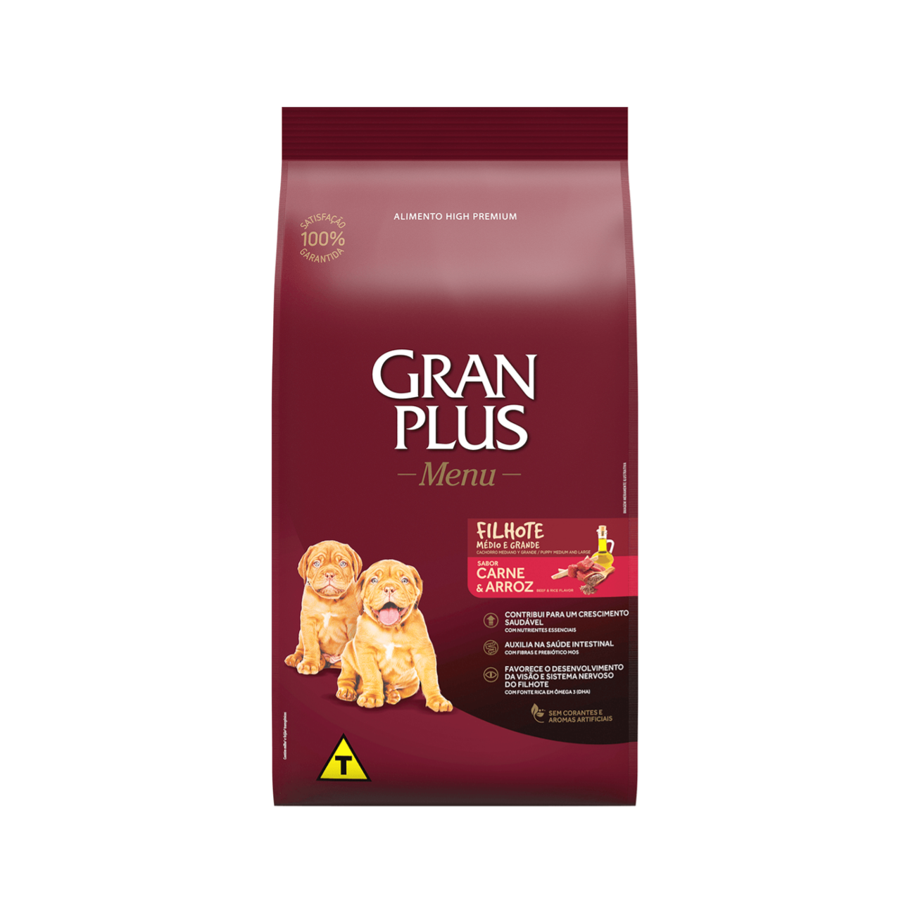 Gran Plus Cachorro Mediano y Grande Carne y Arroz - Comida para Perro
