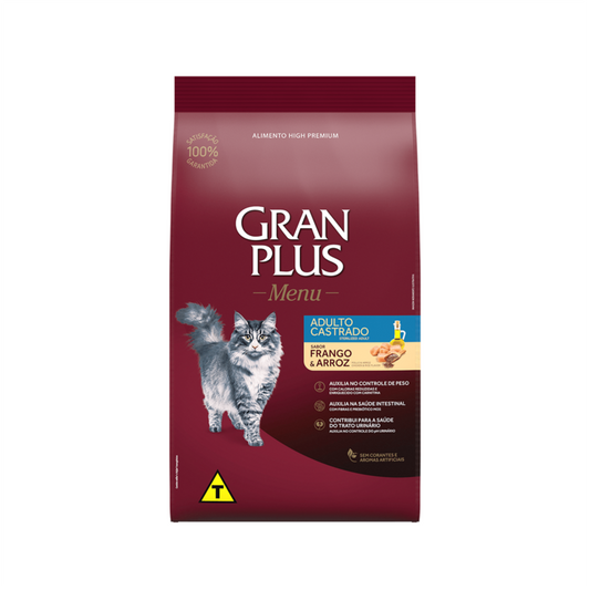 Gran Plus Gato Adulto Esterilizado Pollo y Arroz - Alimento para Gatos - Petit Paws