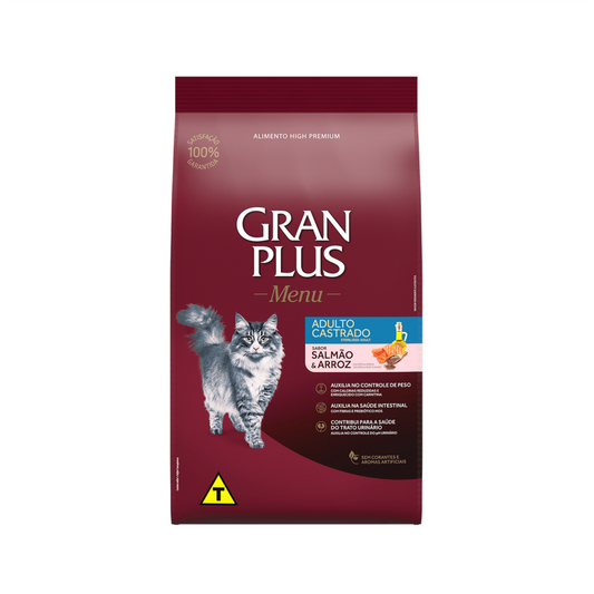 Gran Plus Gato Adulto Esterilizado Salmón y Arroz - Alimento para Gatos