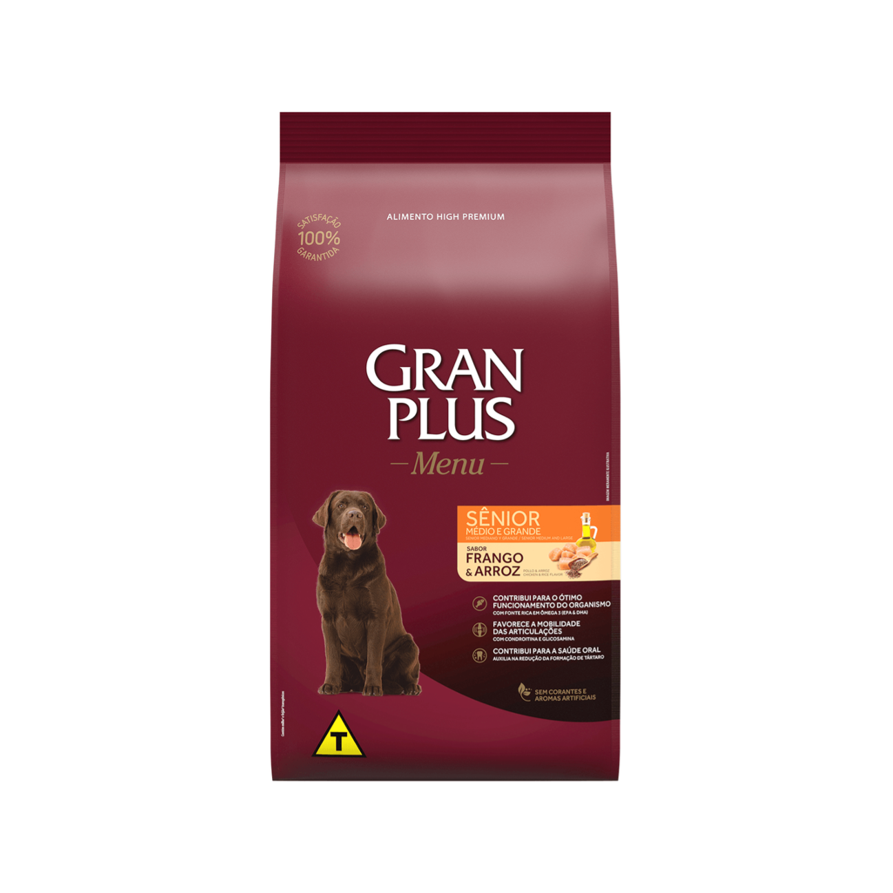 Gran Plus Perro Adulto Senior Mediano y Grande Pollo y Arroz - Comida para Perros - Petit Paws