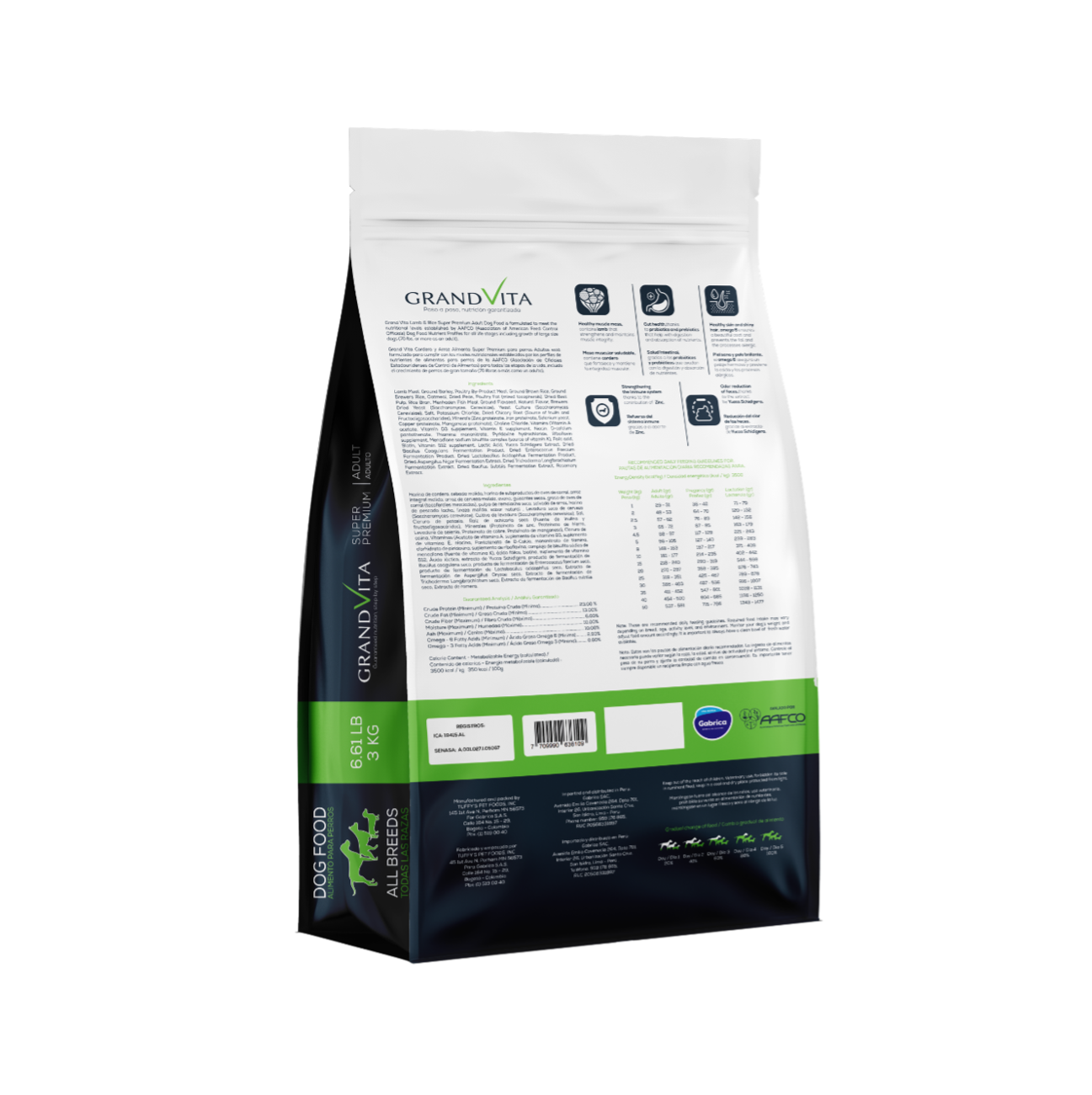 Grand Vita Adultos Cordero - Alimento para Perros