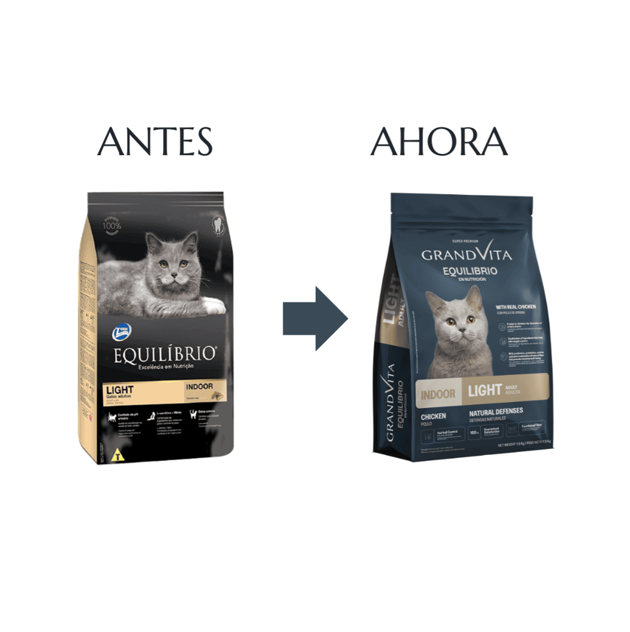 Grand Vita Equilibrio Gato Adulto Light - Alimento para Gatos
