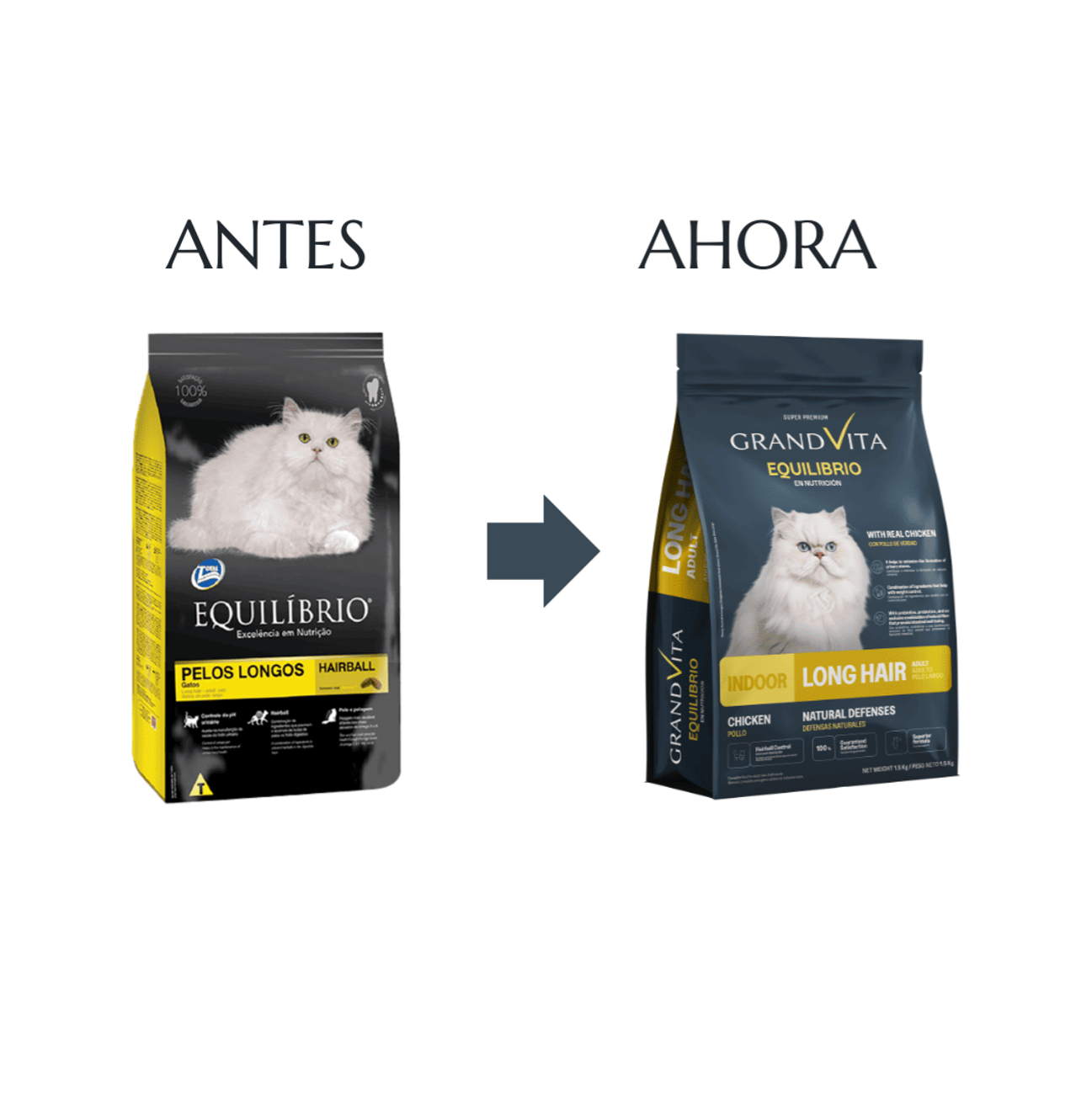 Grand Vita Equilibrio Gato Adulto Pelo Largo - Alimento para Gatos
