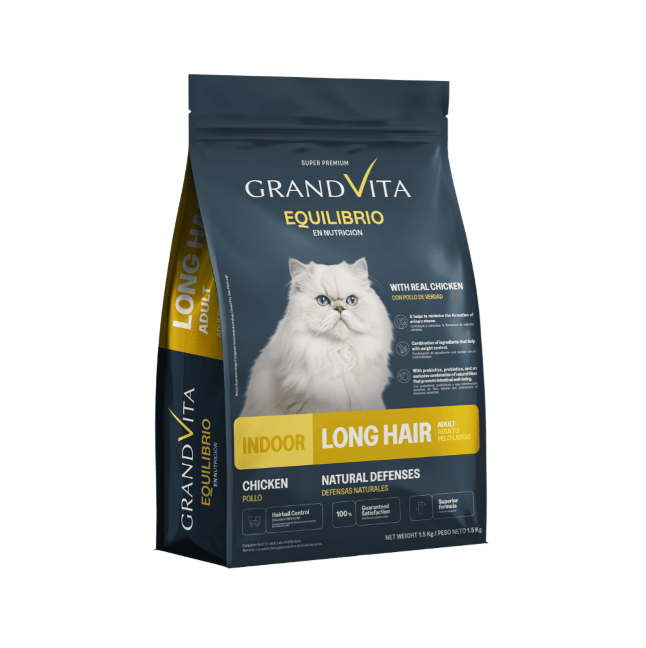 Grand Vita Equilibrio Gato Adulto Pelo Largo - Alimento para Gatos