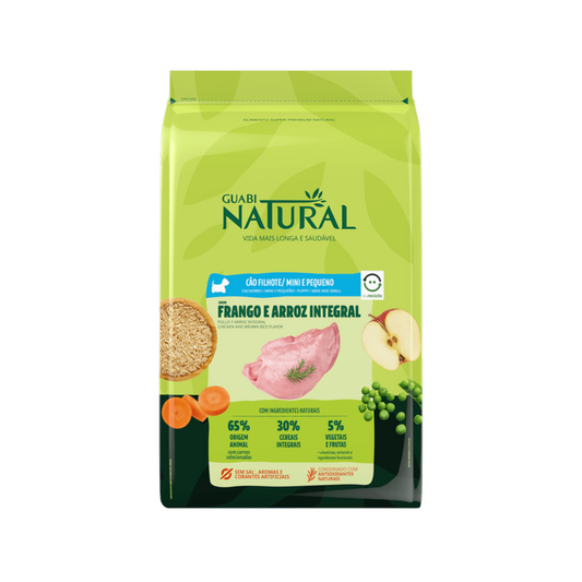 Guabi Natural Cachorro Mini y Pequeño Pollo - Alimento para Perros