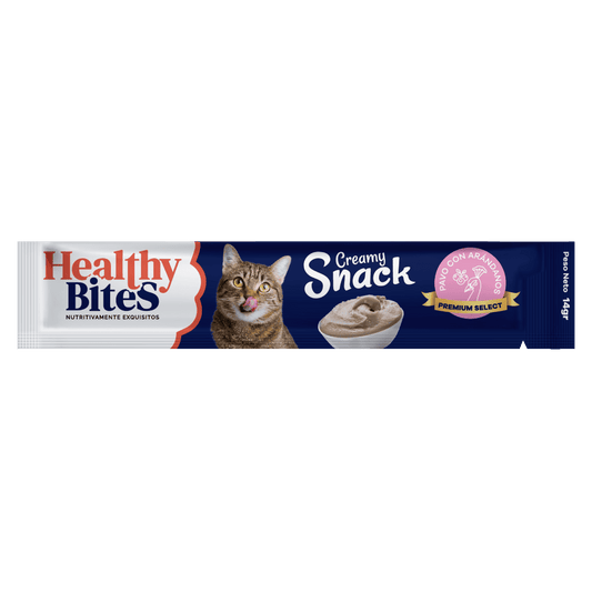 Healthy Bites Creamy Pavo con Arándanos para Gatos - Snacks para Gatos