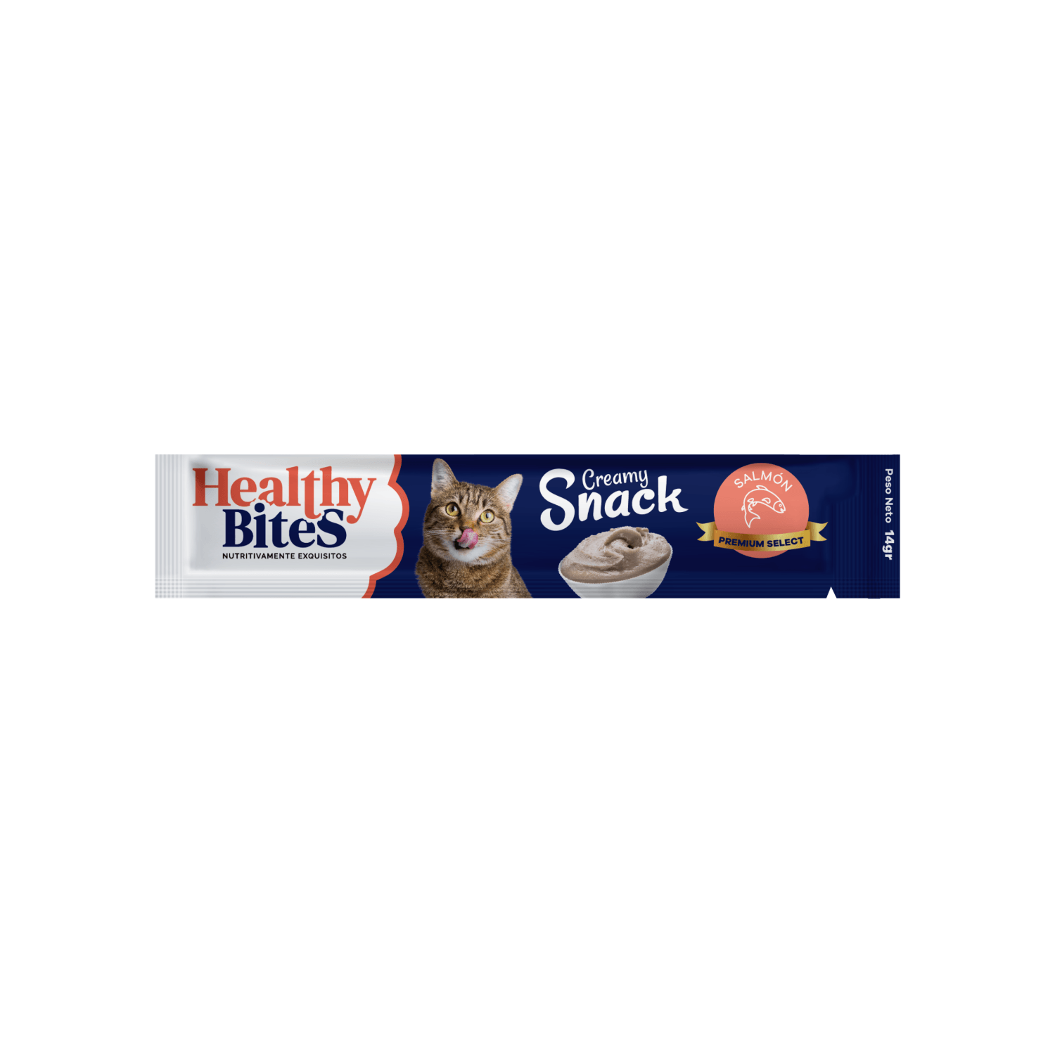 Healthy Bites Creamy Snack Salmón para Gatos - Snacks para Gatos