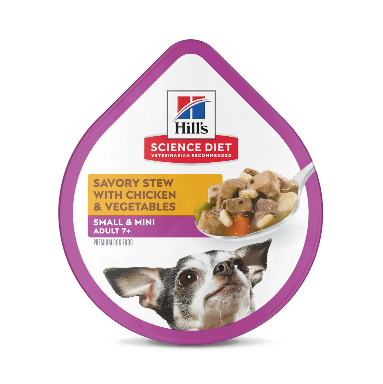 Hills Adult 7+ Small and Mini Chicken Tray - Alimento Húmedo para Perros