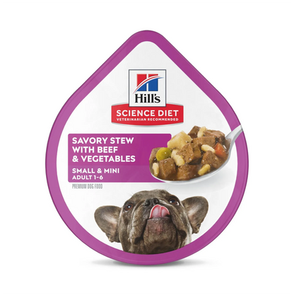 Hills Adult Small and Mini Beef Tray - Alimento Húmedo para Perros