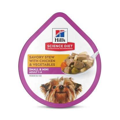 Hill's Adult Small and Mini Chicken Tray - Alimento Húmedo para Perros
