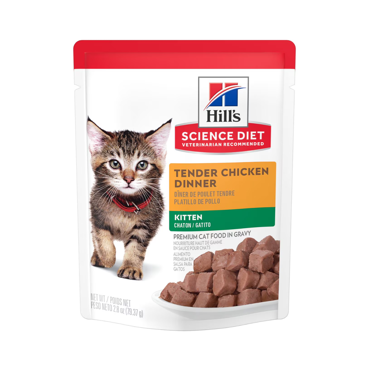Hills Kitten Tender Chicken Dinner Pouch - Alimento Húmedo para Gatos