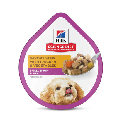Hill's Puppy Small and Mini Chicken Tray - Alimento Húmedo para Perros
