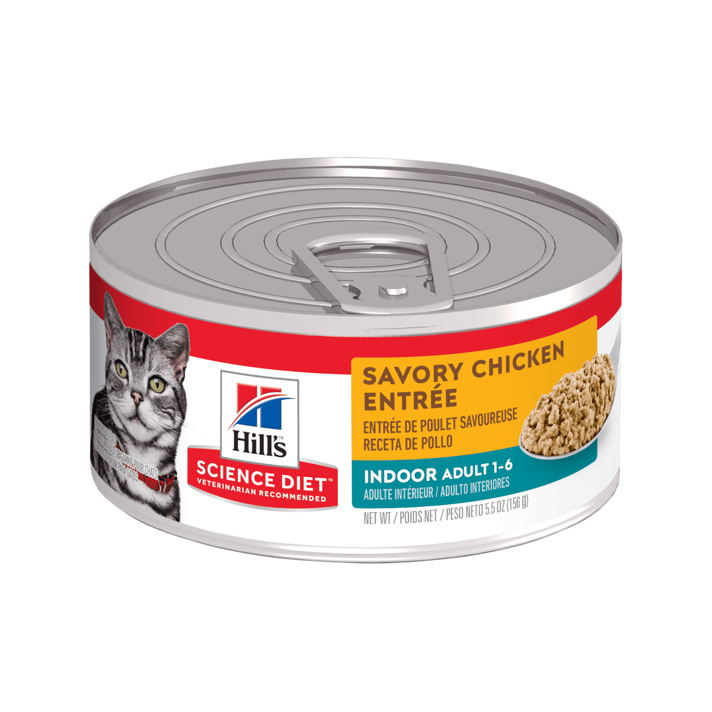 Hills Science Diet Adult Indoor Chicken Lata - Alimento para Gatos