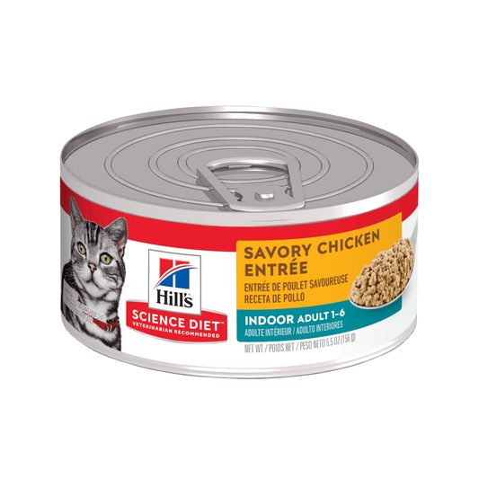 Hills Science Diet Adult Indoor Chicken Lata - Alimento para Gatos
