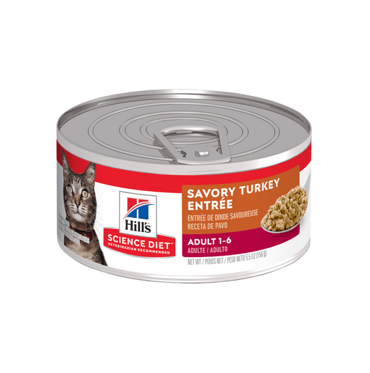 Hills Science Diet Adult Turkey Lata - Alimento Húmedo para Gatos 