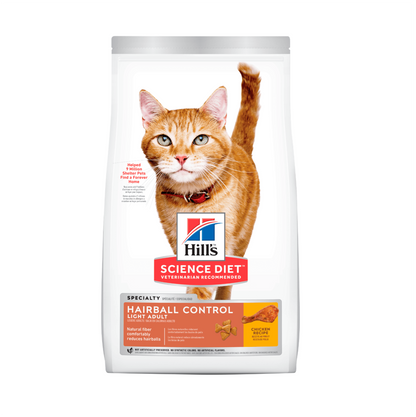 Hills Science Diet Adult Hairball Control Light - Comida para Gatos