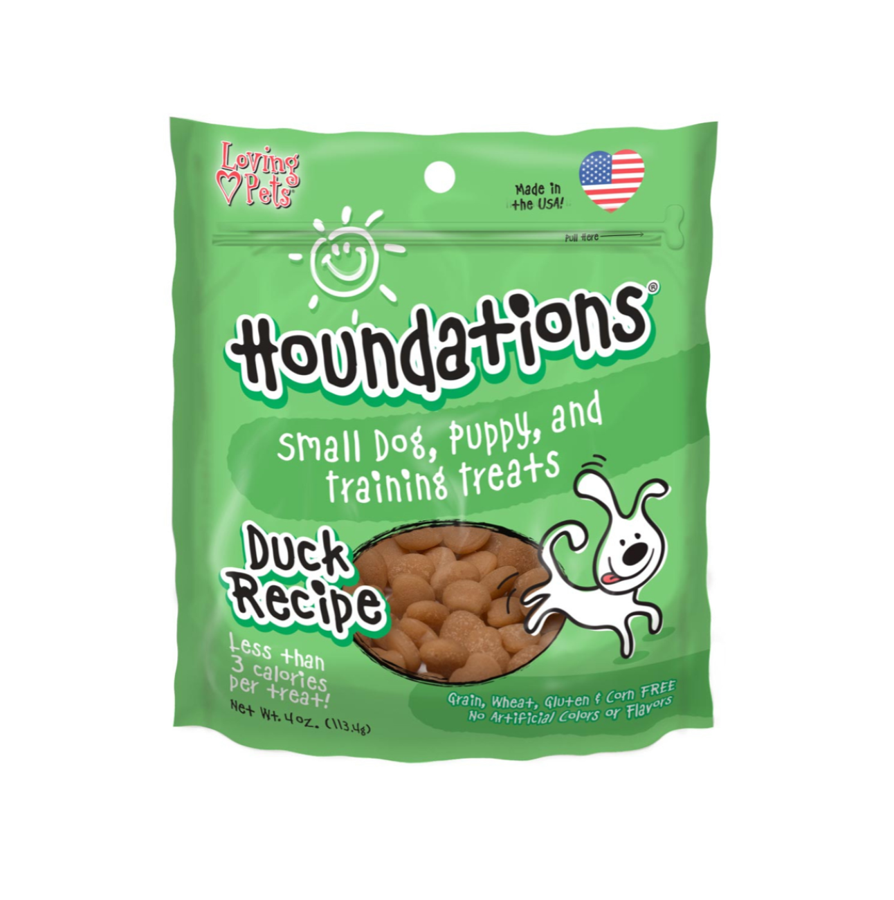 Loving Pets Houndations Pato Snacks para Perros Petit Paws
