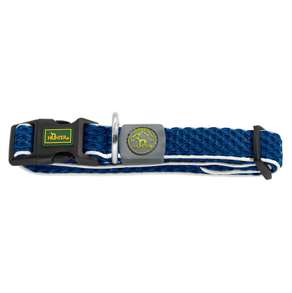 Hunter Collar Hilo Vario Basic Blue - Collares para Perros
