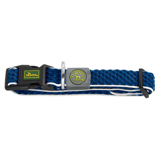 Hunter Collar Hilo Vario Basic Blue - Collares para Perros