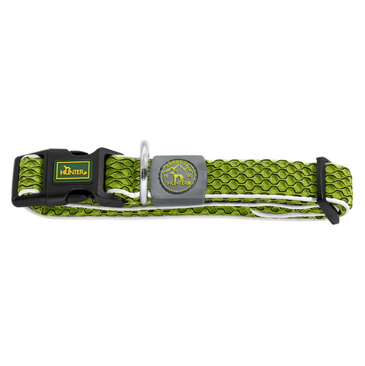 Hunter Collar Hilo Vario Basic Lime - Collares para Perros
