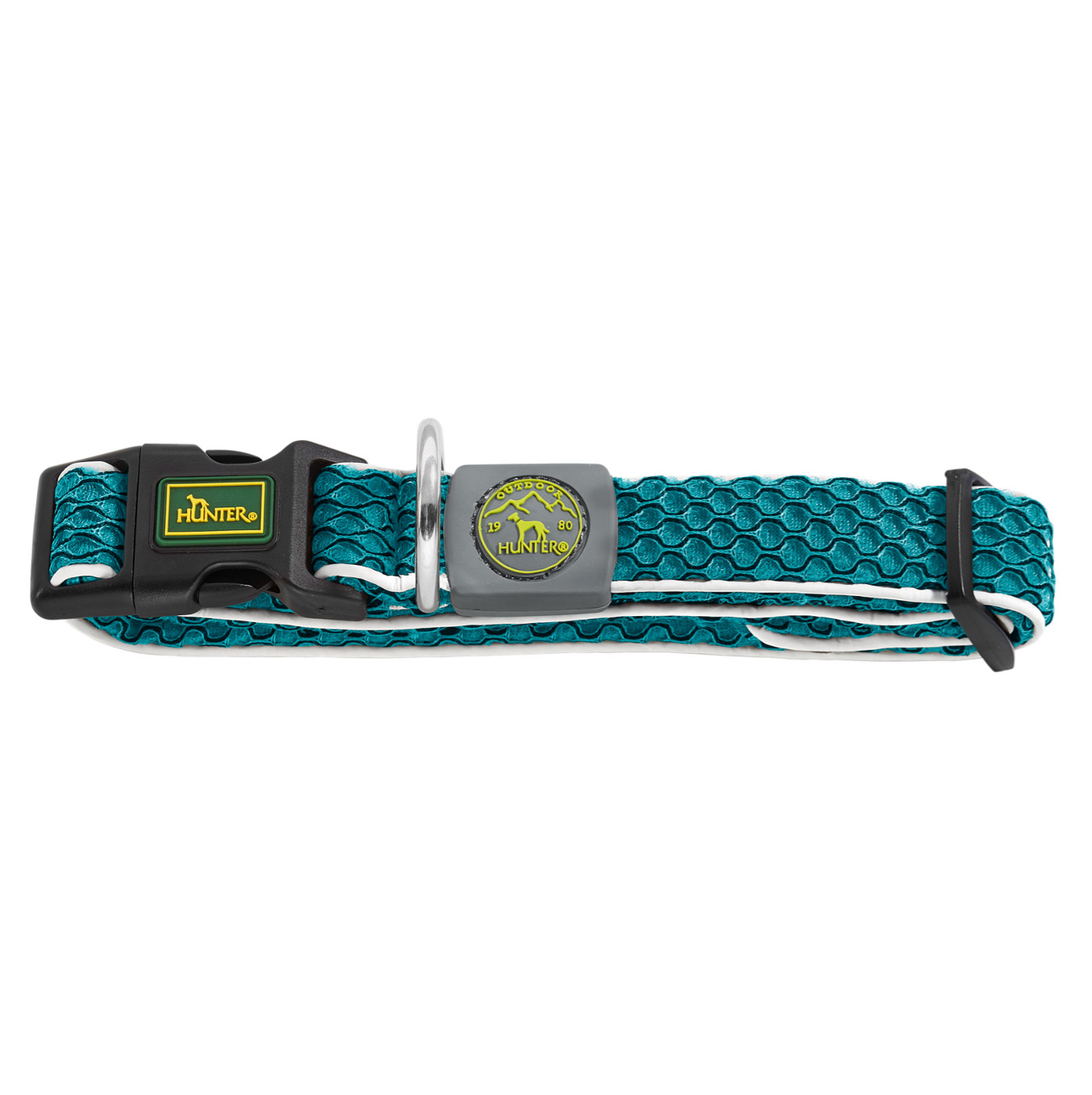Hunter Collar Hilo Vario Basic Turquoise - Collares para Perros