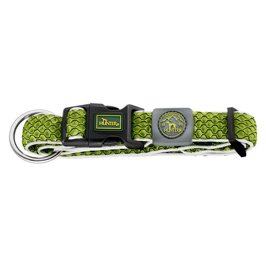 Hunter Collar Hilo Vario Plus Lime L-XL - Collares para Perros