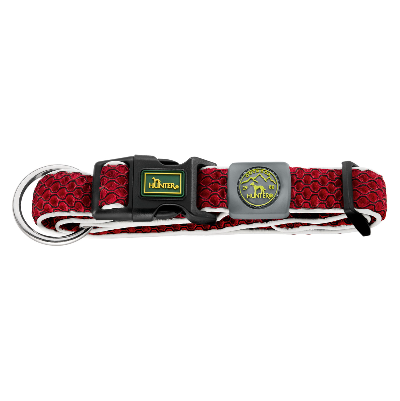 Hunter Collar Hilo Vario Plus Red L-XL - Collares para Perros