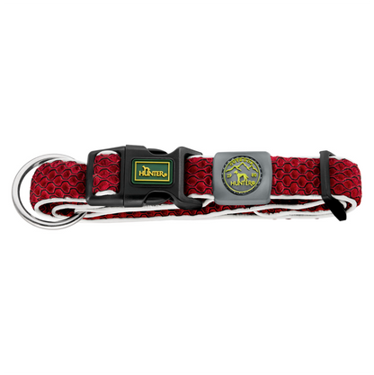 Hunter Collar Hilo Vario Plus Red L-XL - Collares para Perros
