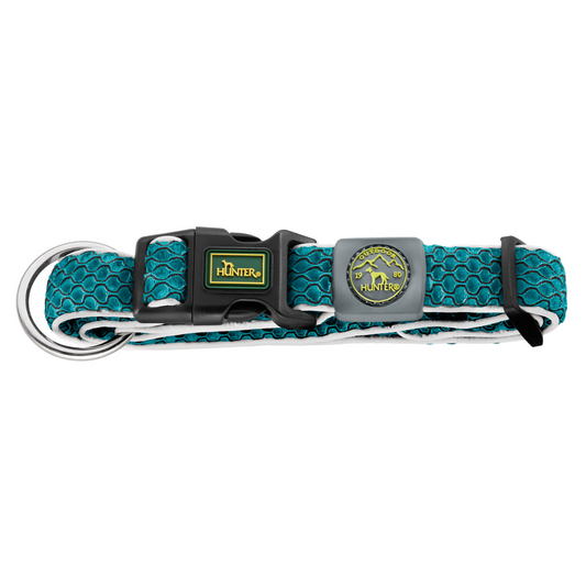 Hunter Collar Hilo Vario Plus Turquoise L-XL - Collares para Perros
