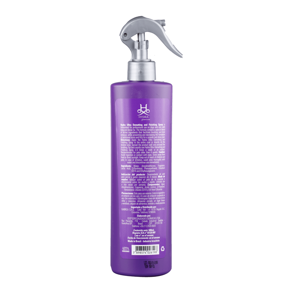 Hydra Ultra Dermatting and Finish Spray - Desenredante Perros y Gatos - Petit Paws