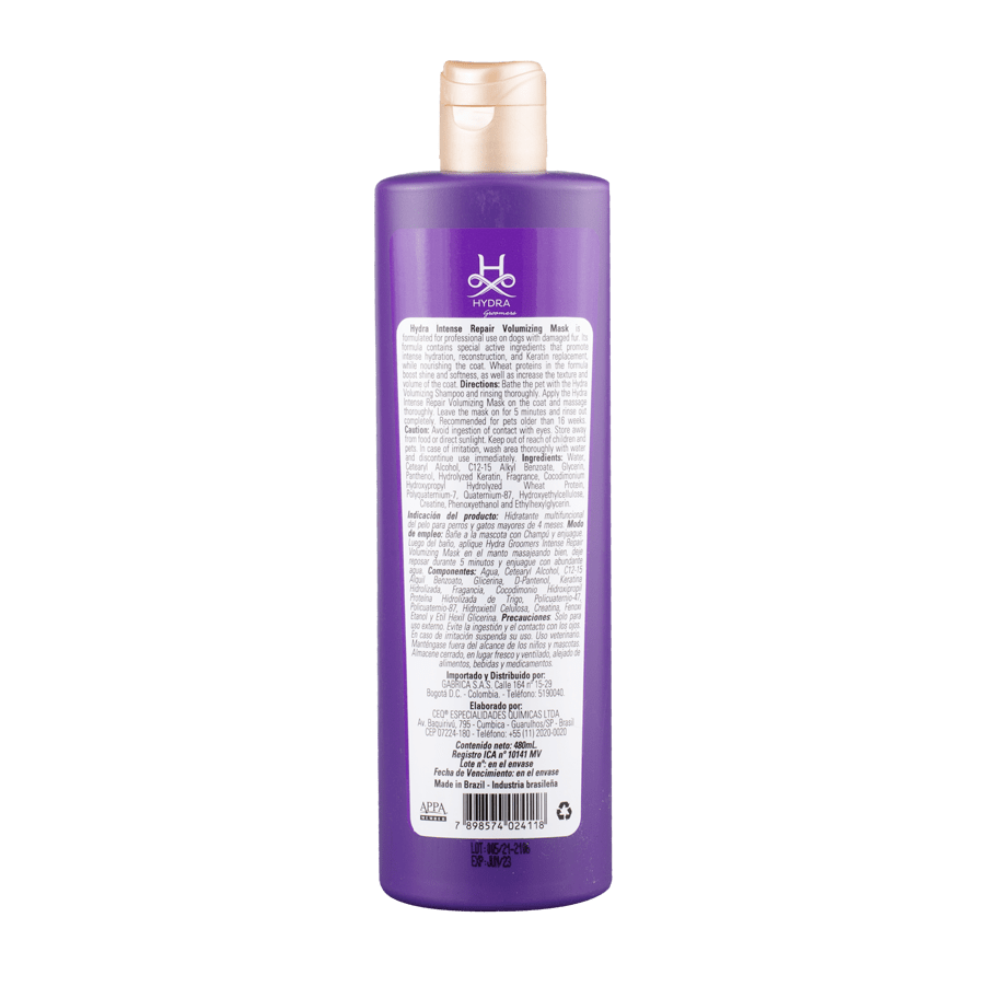 Hydra Volumizing Mask - Mascarillas para Perros y Gatos - Petit Paws