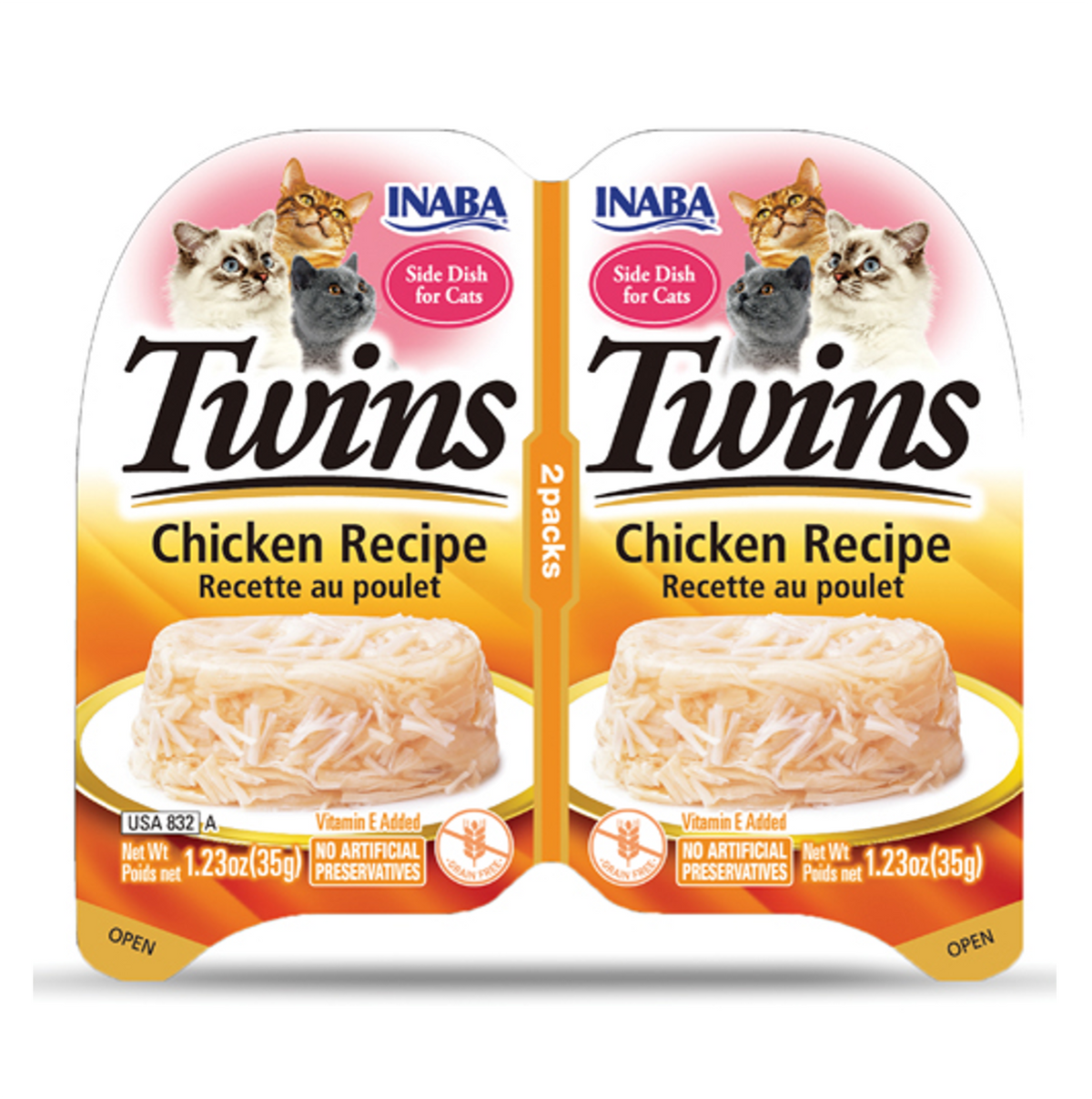 Inaba Cat Twins Pollo - Alimento Húmedo para Gatos