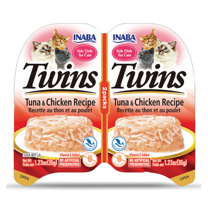 Inaba Cat Twins Tuna and Chicken Recipe - Alimento Húmedo para Gatos