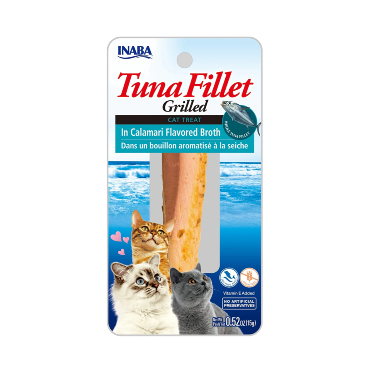 Inaba Cat Grilled Tuna Fillet in Calamari Broth - Snacks para Gatos